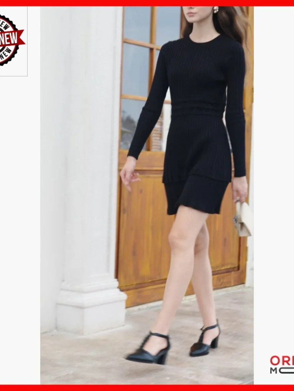 Chunky Block Heel Pumps with T-Strap, Pointed Toe, Adjustable Buckle